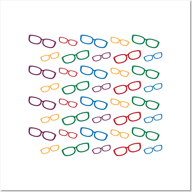 Glasses Pattern Wall Art by amyvanmeter